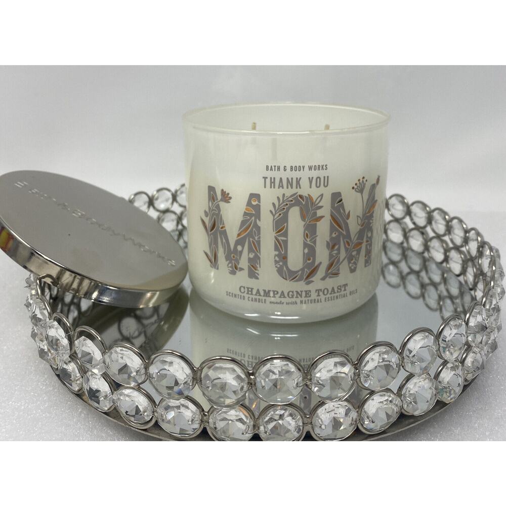 NEW Bath & Body Works Candle Champagne Toast 3-Wick - 14.5 oz thank You MOM